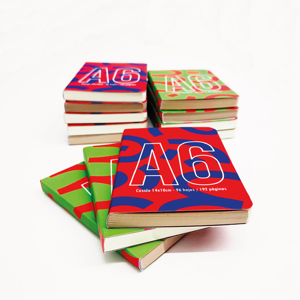 Pack 12 cuadernos cosidos A6 - Imagen 5